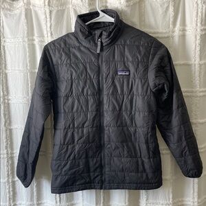 Patagonia Grey Quilted Nano Puff Jacket size 10